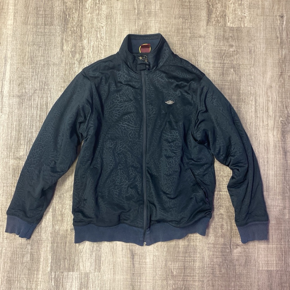 Jordan Black Performance Jacket with Stand-Up Collar